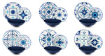 Vietri Dinner Set - Porcelain, 18 Pieces, Decorated