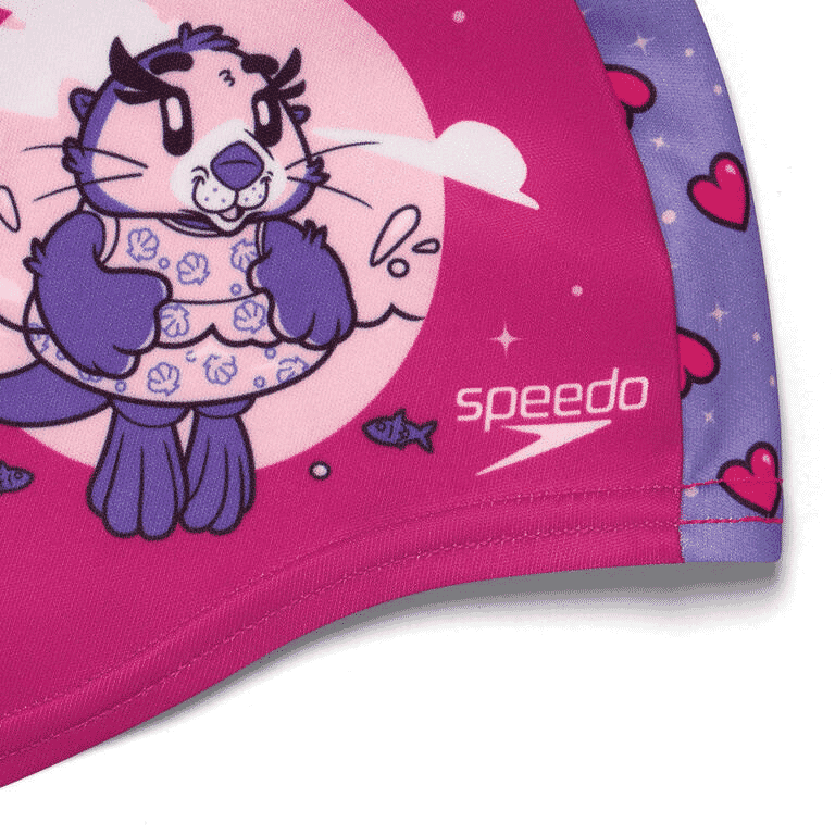 SPEEDO PRINTED POLYESTER CAP ARIA MIAMI LILAC / SWEET TARO