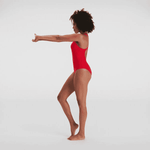 SPEEDO WOMENS ENDURANCE+ MEDALIST FED RED