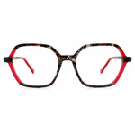 Tortoise Eyeglasses red