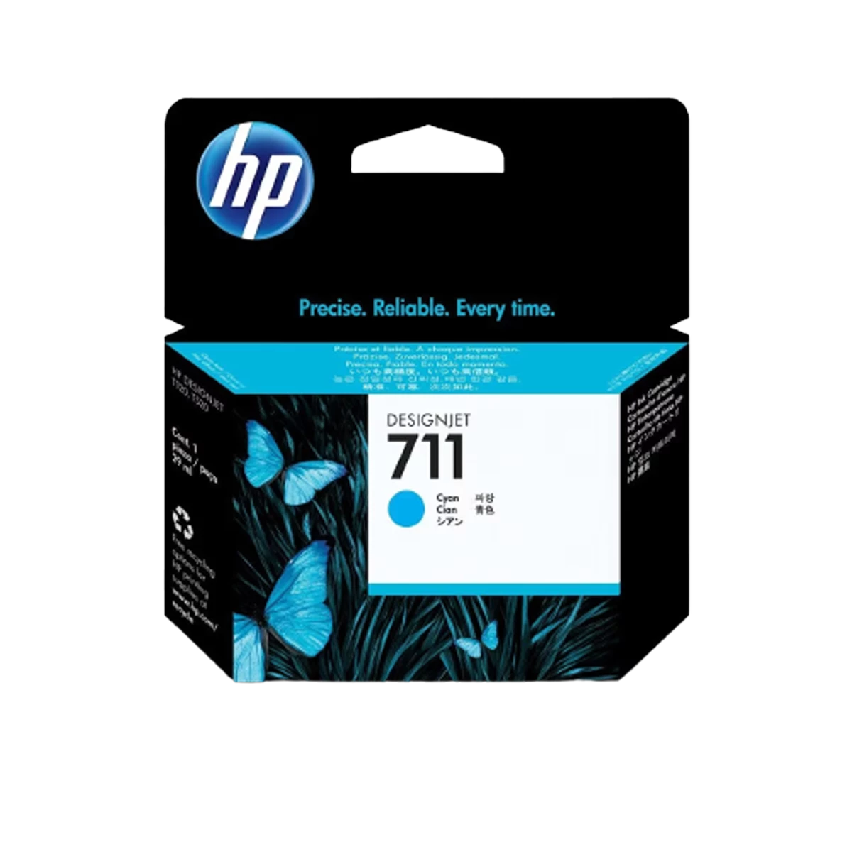Ink Cartridge (CZ130A) 711 Cyan Compatible Ink - For Use With HP DesignJet T120 T520