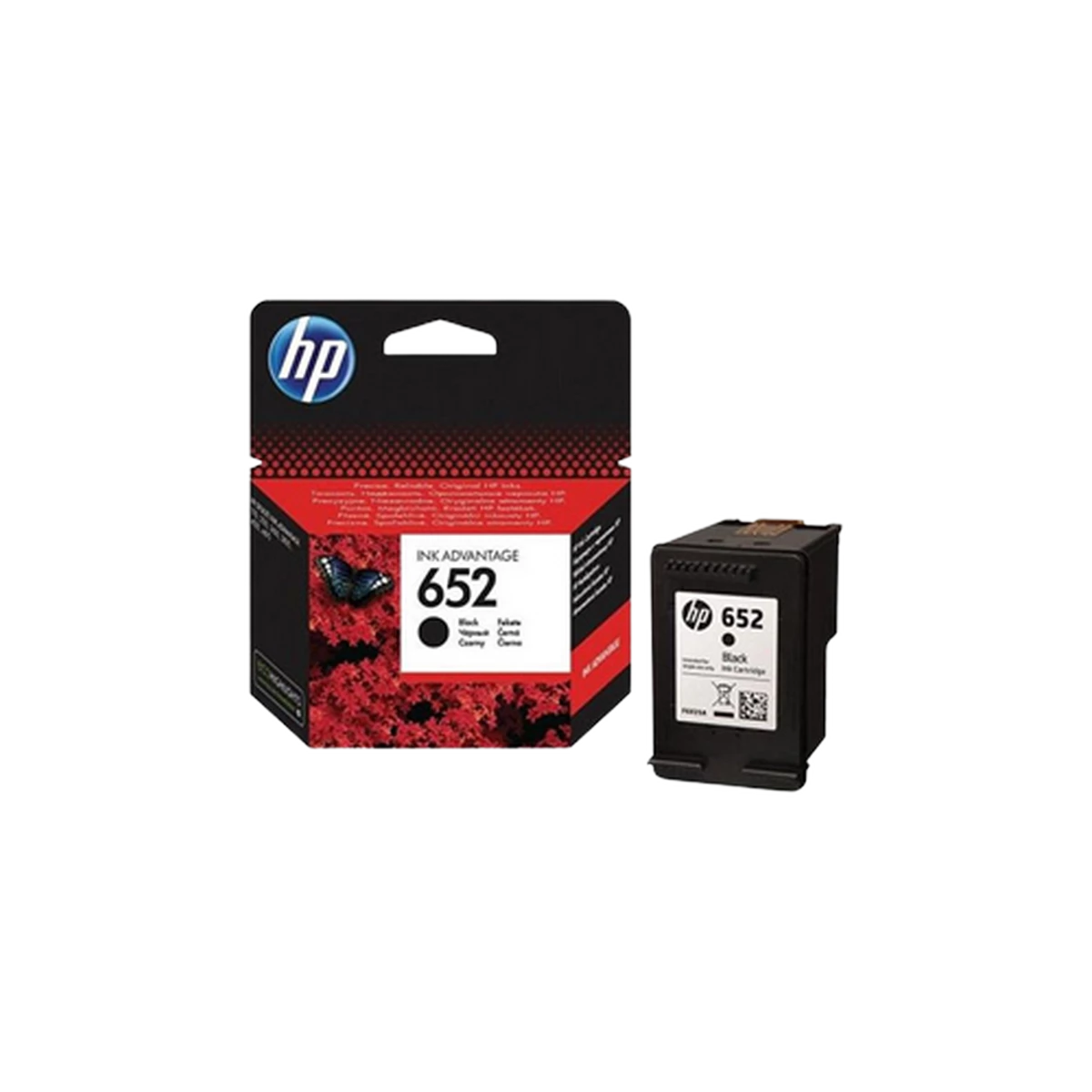HP 652 (F6V25AE) Genuine Black Ink Cartridge For Deskjet 1115; 2135; 3635; 3835; 4535; 4675