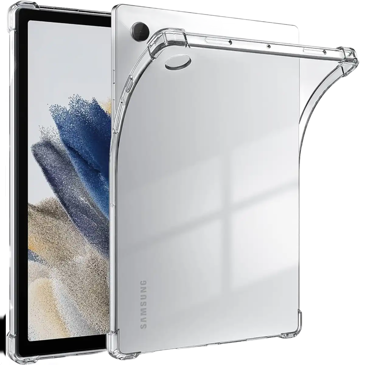 Cover For Tablet Samsung Tab A 8" T295 - Camera Protection - Air Hockey - Transparent