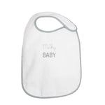 Trois Kilos Sept: 5-Pack Newborn Bibs – White & Grey (24 x 38 cm)