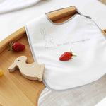 Trois Kilos Sept: 5-Pack Newborn Bibs – White & Grey (24 x 38 cm)