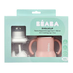 BÉABA: 3-in-1 Evoluclip Training Cup – Pink