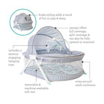 Infantino Sweet Dreams Fold & Go Bedside Bassinet (Grey)