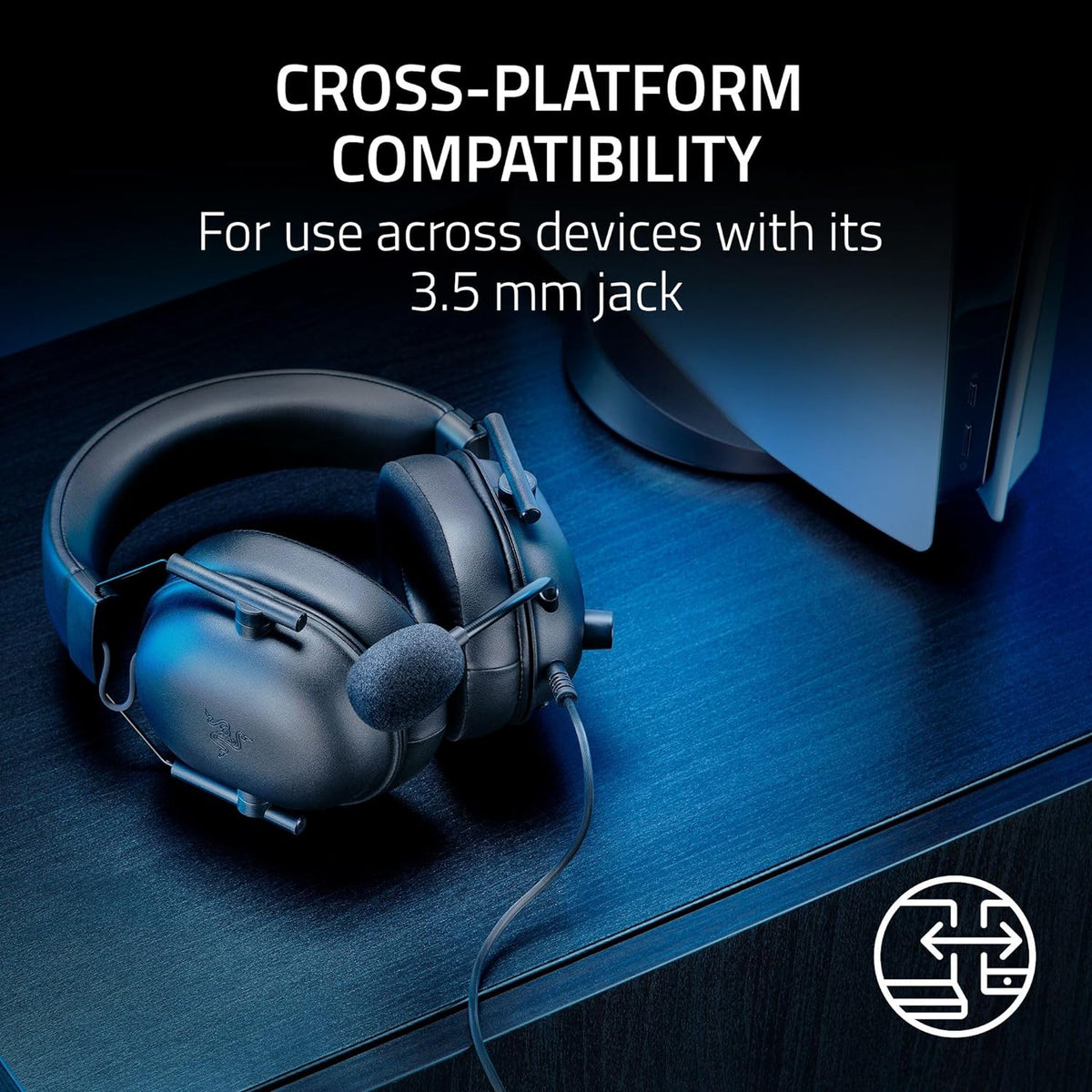 Razer BlackShark V2 X (PlayStation) - Wired Esports Headset for PlayStation console (PS5)