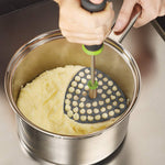 Joseph Joseph 10161 Delta Folding Potato Masher Stores Flat Space Saving Locking, One-Size, Gray/Green