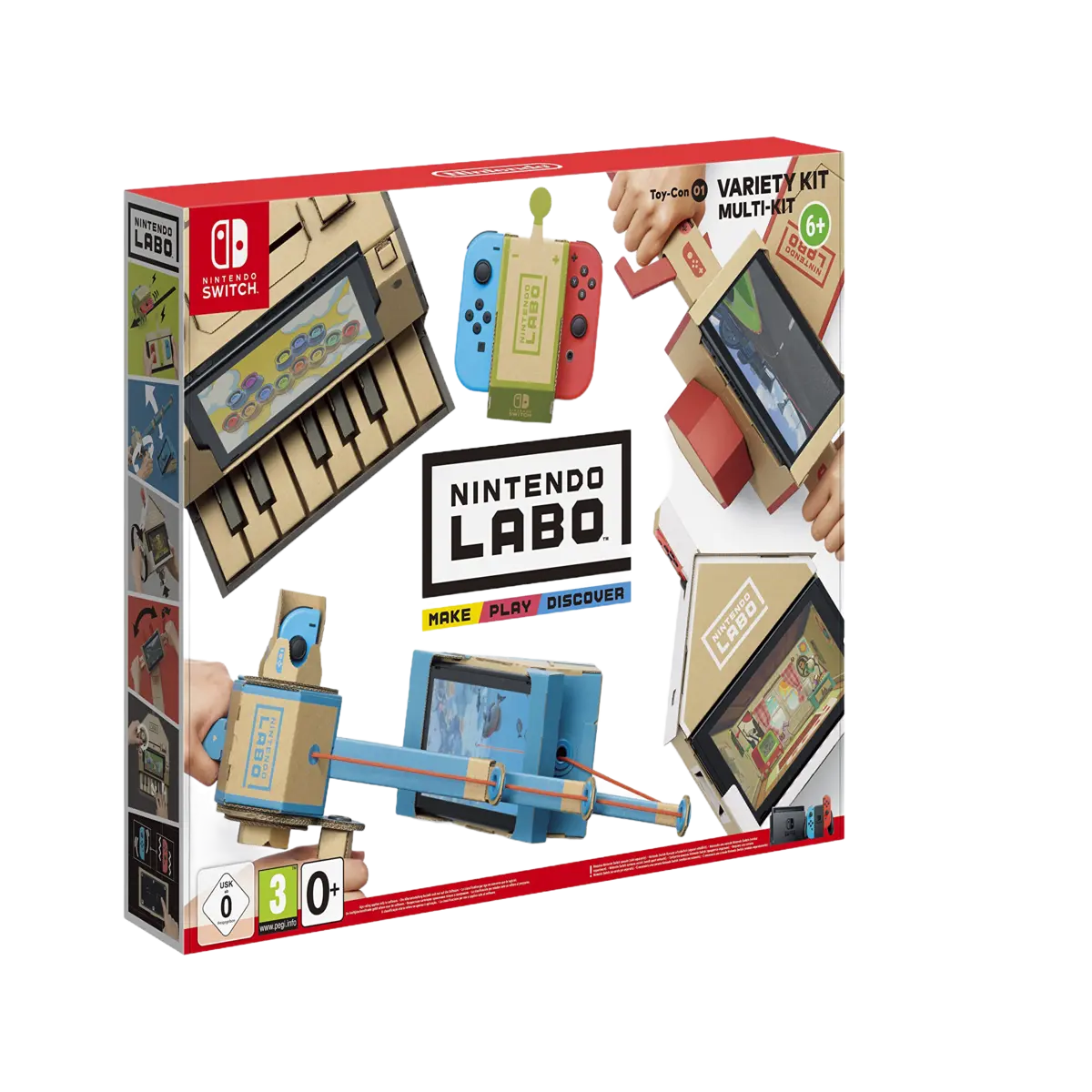 Nintendo (HAC-R-ADFUA) Labo Variety Kit Multi-Kit for Nintendo Switch, Discover - Pegi 3