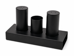Stainless Steel Salt, Pepper & Toothpick Set on Stand