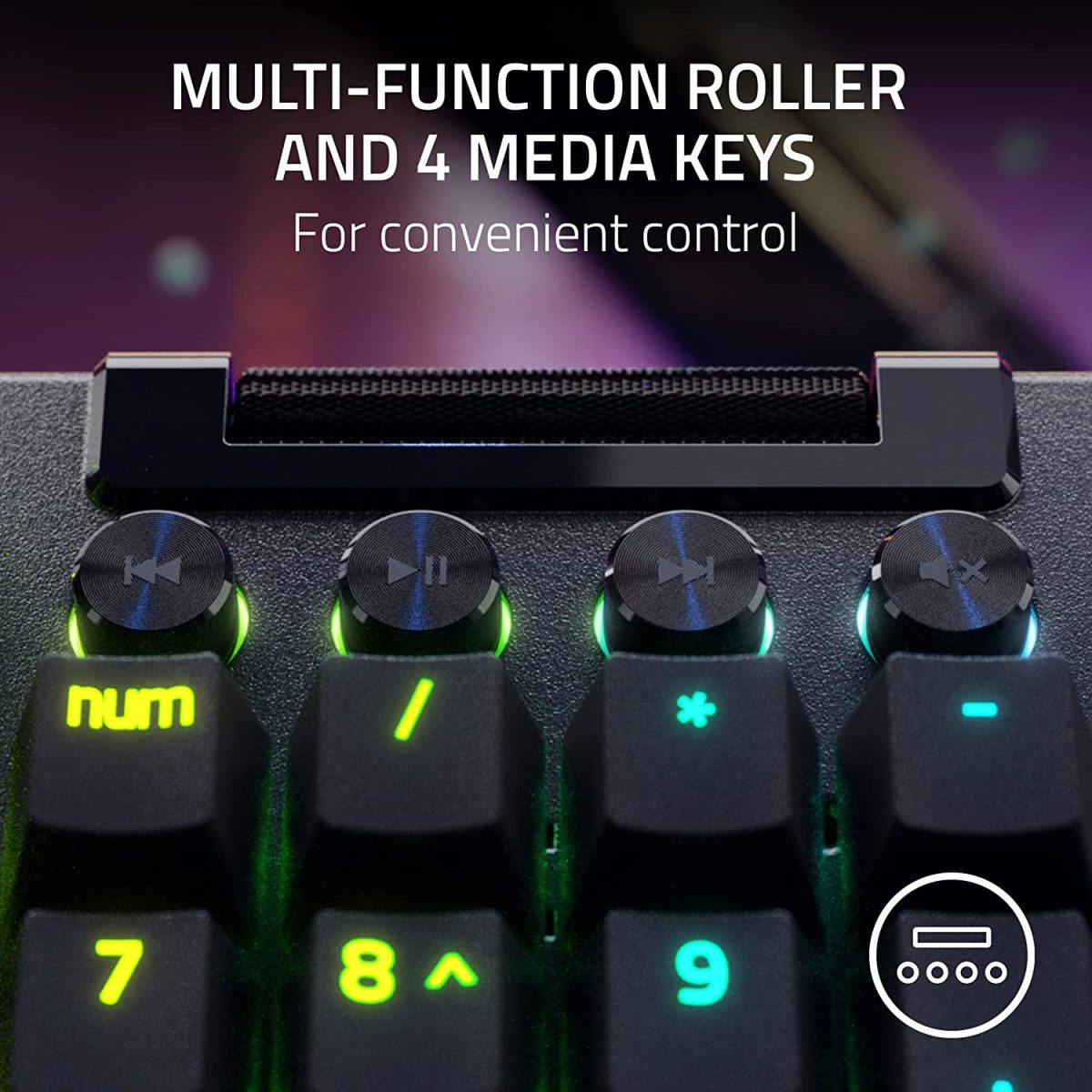 Razer BlackWidow V4 Pro - Mechanical Gaming Keyboard (Green Switch) - US Layout