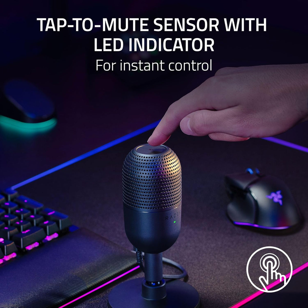 Razer Seiren V3 Mini USB Microphone White