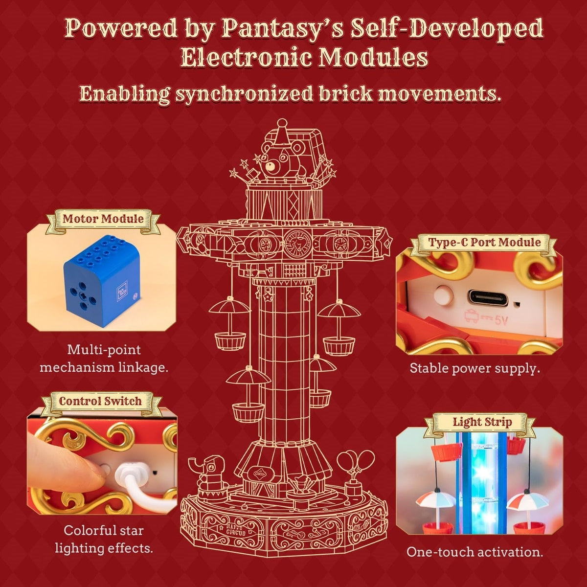 Pantasy Circus Paradrop Building Set