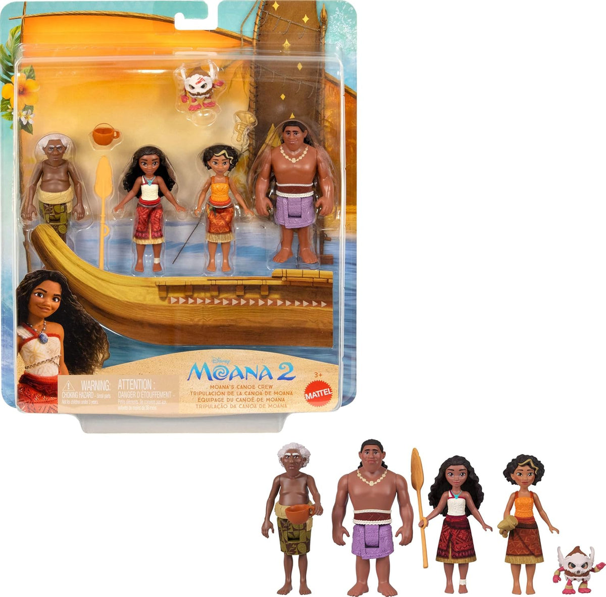 Mattel Disney Moana Small Doll Playset - 5-Pack