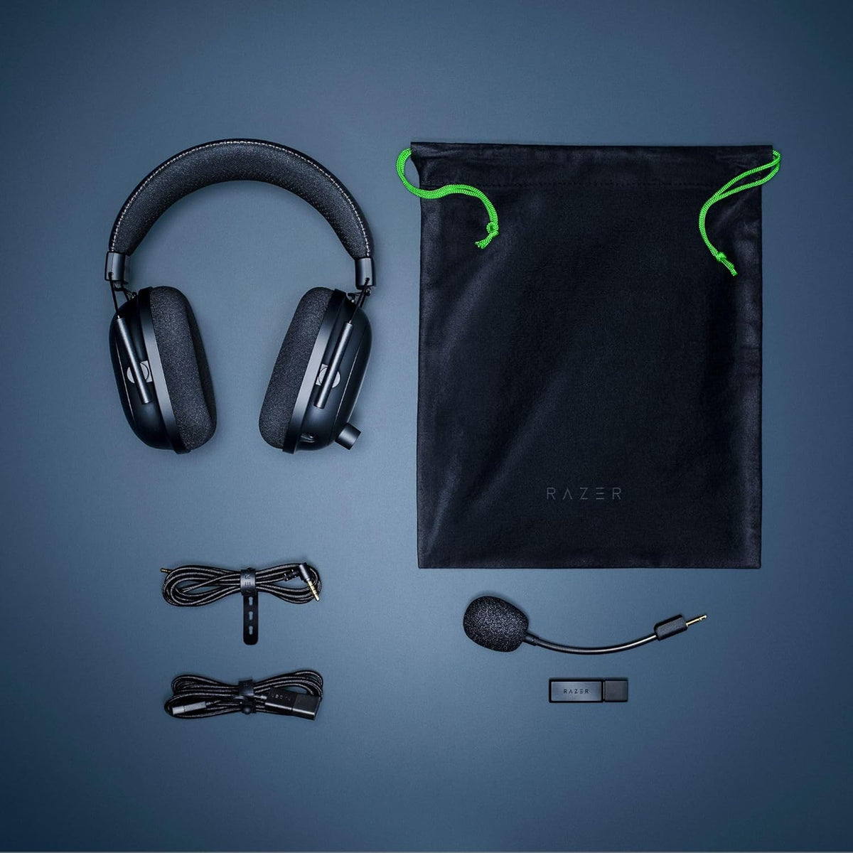 Razer BlackShark V2 Pro Wireless Gaming Headset: THX 7.1 Spatial Surround Sound - 50mm Drivers - Detachable Mic - for PC, PS5, PS4, Switch, White