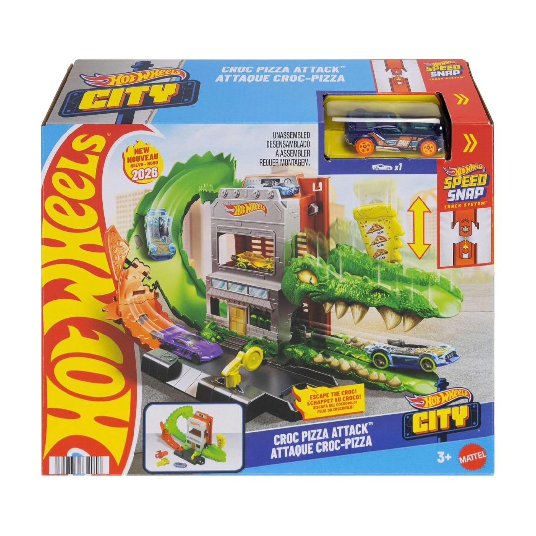 Hot Wheels City Crocodile Attack Playset