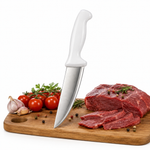 Chef Knife with White Handle