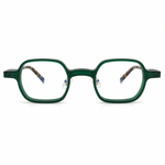 Tortoise eyeglasses green