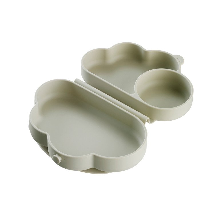 Tommee Tippee Silicone Foldable Compartment Plate with Suction Base