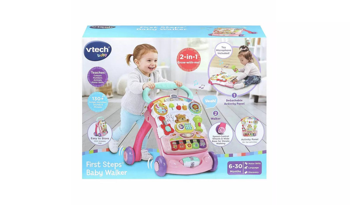 VTech First Steps Interactive Activity Baby Walker – Pink
