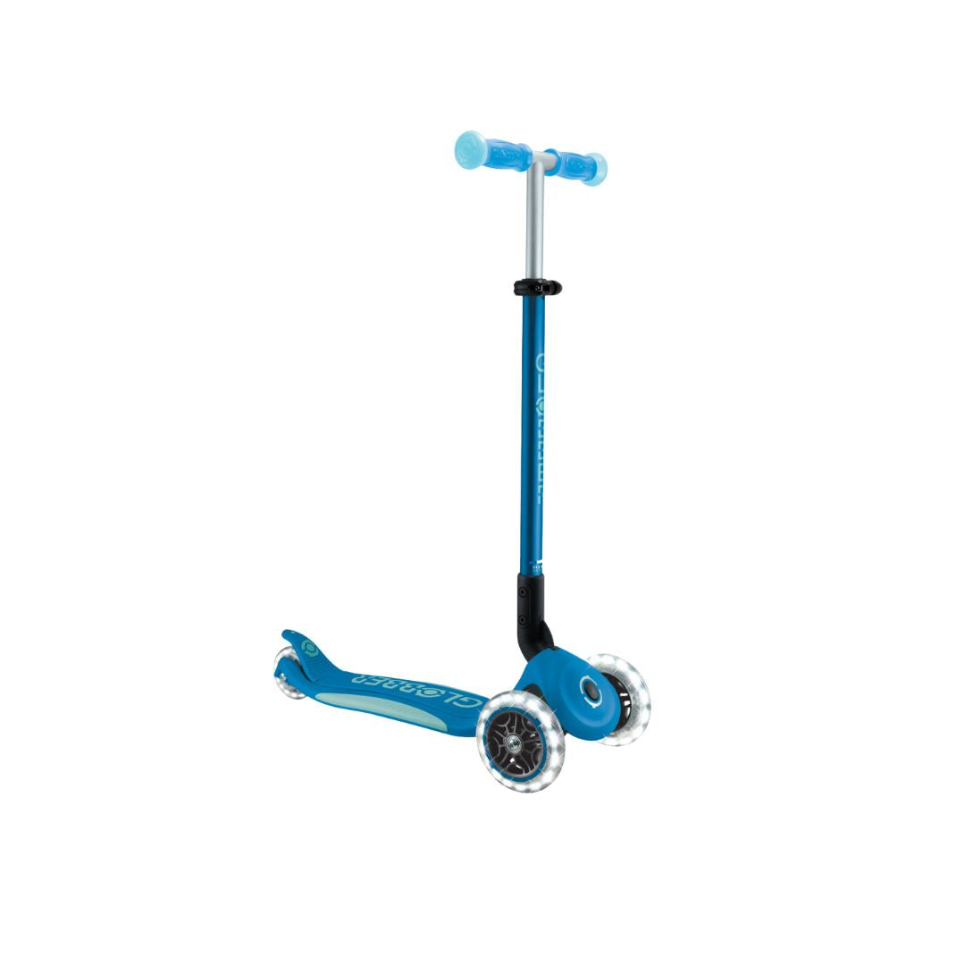 Globber Elite Glow Lights Scooter - Blue