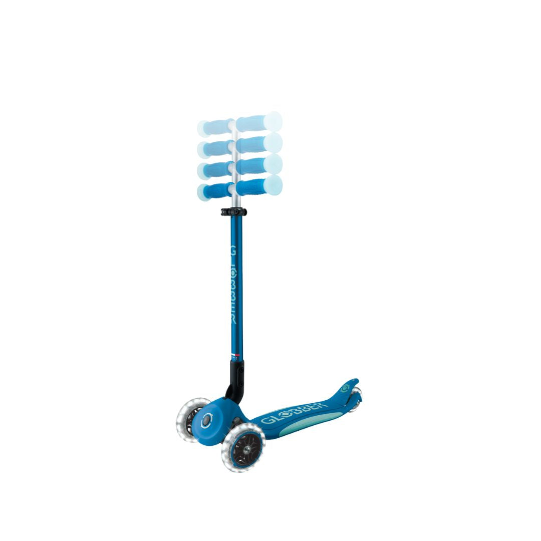 Globber Elite Glow Lights Scooter - Blue