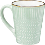 Stoneware Mug 300 ml Embossed Winter Garden Reactive Glaze