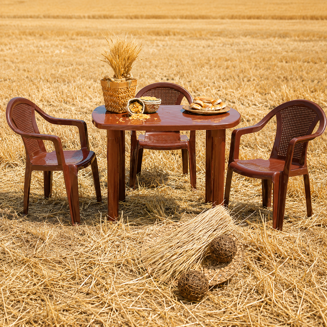 Julia Caned Armchair