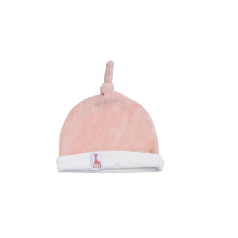 Sophie la Girafe Baby Knot Pink Hat