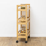 Trolley 3 Level Bamboo Linha