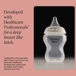 Tommee Tippee Natural Start Deep Latch 260ml Baby Bottles (Pack of 2 - 876/3174)