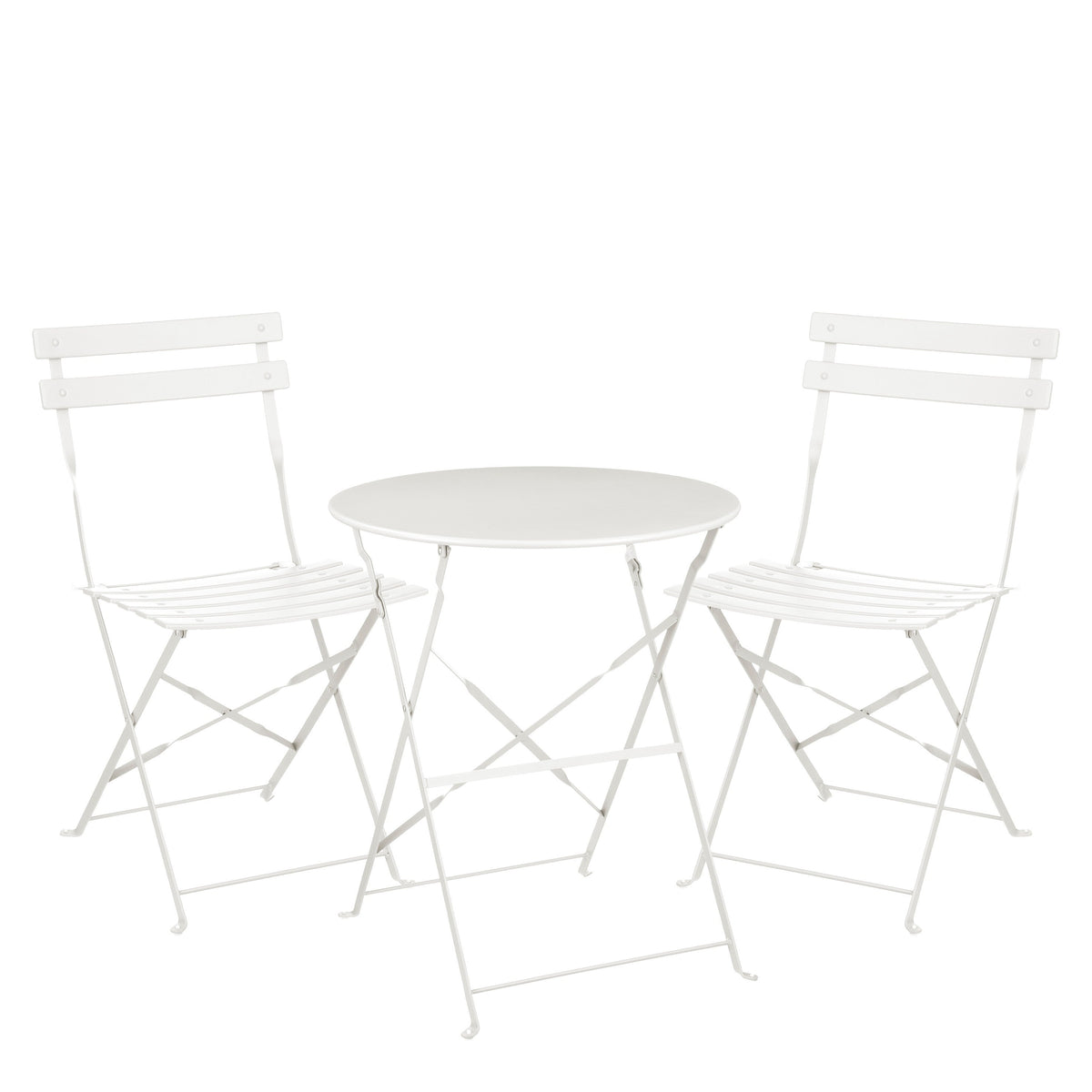 Laurence Outdoor Bistro Set, Steel Frame, Two Colors