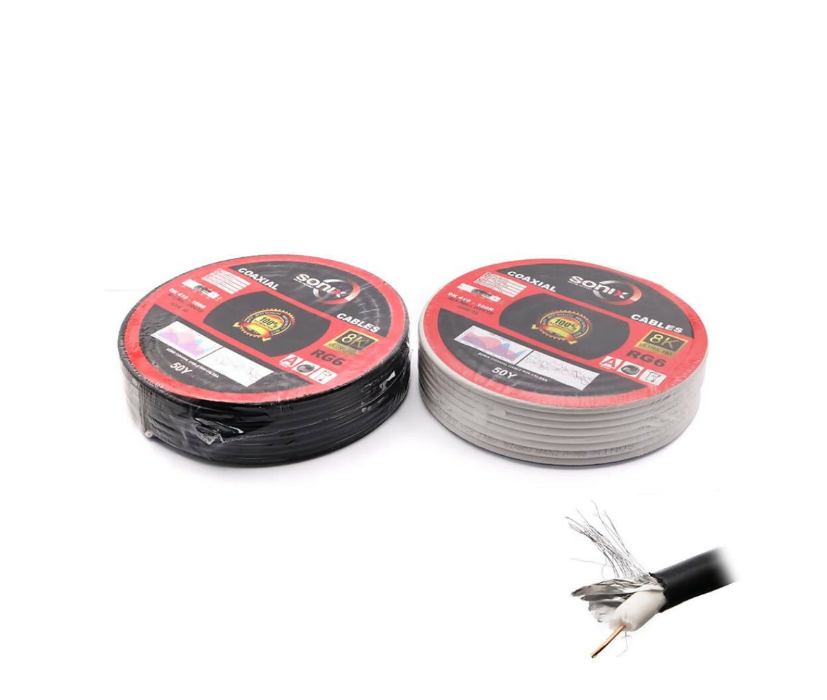 Coaxial Cable | RG-6 | 75 Ohm | 45.7