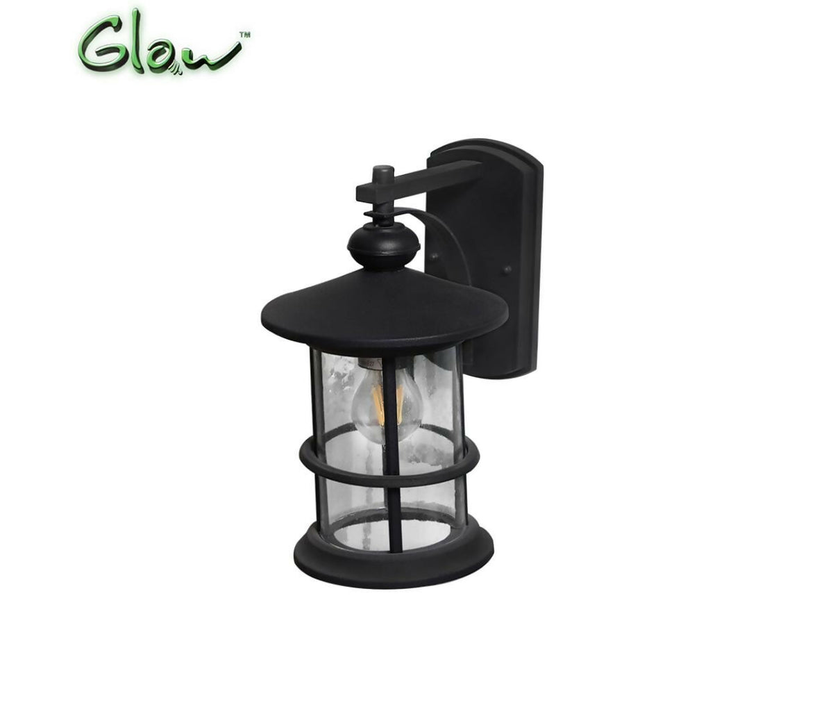 Exterior LED Light | Facing Down Wall Mount | E27 | Black | OW69 | Glow