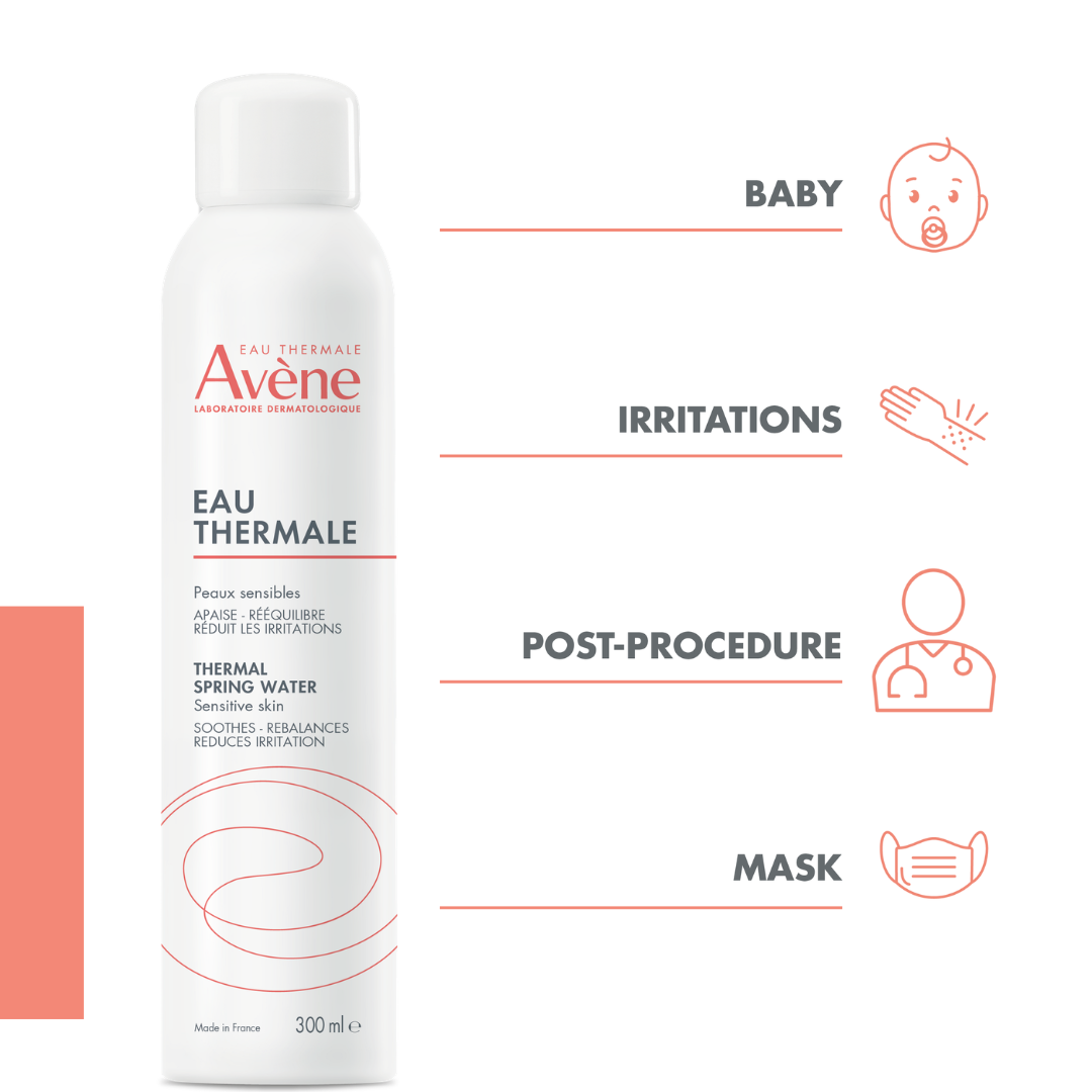 Avene High Protection Compact Tinted Sand SPF50 10g + Avene Cleansing Foam 150ml + Avene Thermal Spring Water Spray 300ml +Get Free Sea Safe & Sun Tote Bag – Complete Sun & Skincare Set