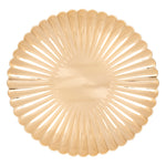 Flat Presentation 33 cm Shell Design Charger Plate - Gold, Silver