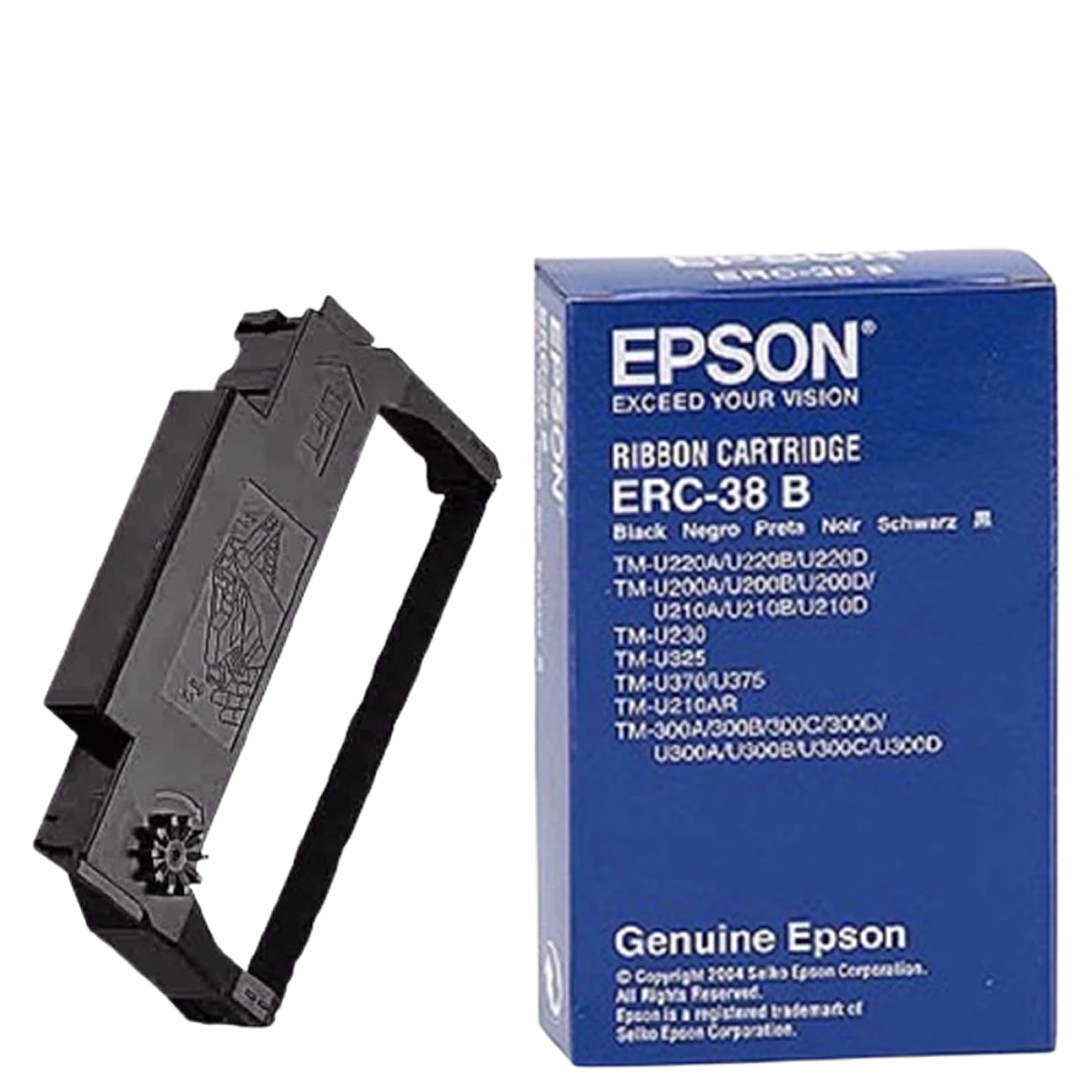 Epson ERC-38 B (C43S015374) Genuine Black Receipt Printer Ribbon Cartridge