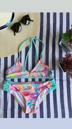 Girls Two Pieces Swimsuit Set
