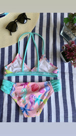 Girls Two Pieces Swimsuit Set