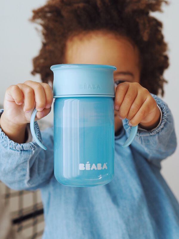 360° learning cup blue