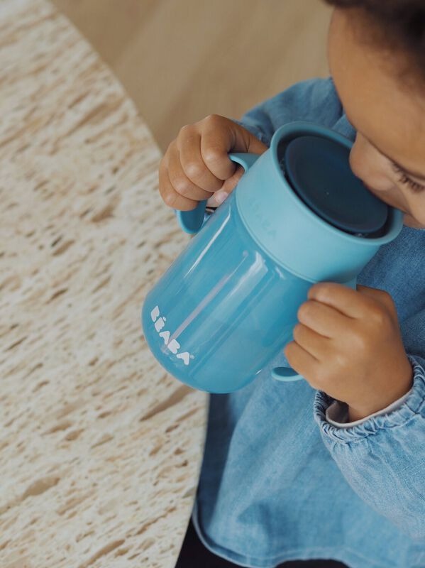 360° learning cup blue