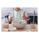 BÉABA 2-in-1 Fabric Bib with Removable Sleeves – Sage Green