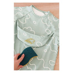 BÉABA 2-in-1 Fabric Bib with Removable Sleeves – Sage Green
