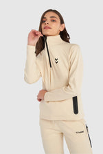 HUMMEL- HMLFUYU ZIP NECK SWEATSHIRT