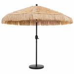 Tropical Thatched Patio Umbrella 300 x 266 cm Natural Straw Canopy