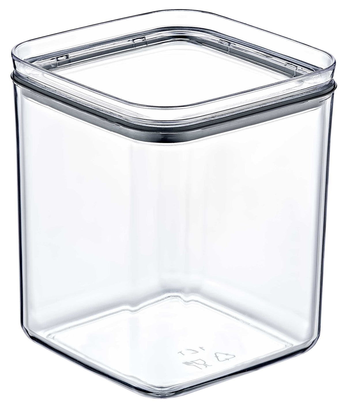 Crystal Square Storage Container 1L Airtight Polystyrene Food Box