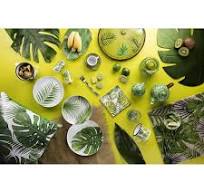 Foliage Pot Rest - Stylish Ceramic and Cork Trivet