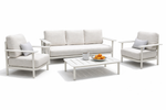 Modern Outdoor Sofa Set 3+1+1 with Table – Aluminum Frame