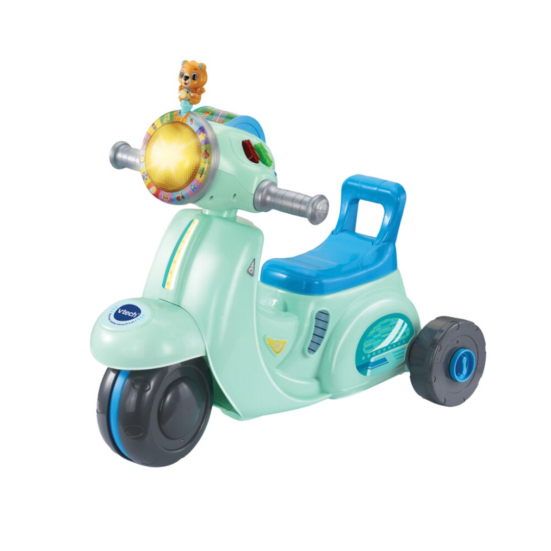 VTech 3 in 1 Interactif Scooter Blue Ride-On